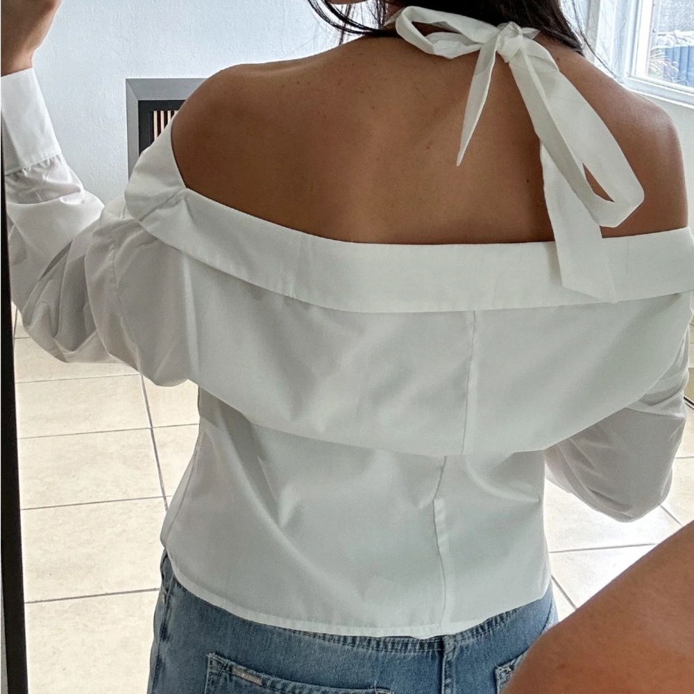 White cotton top